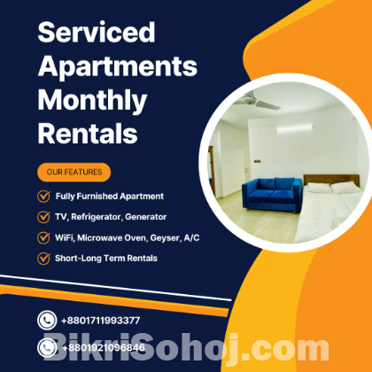 Furnished 2BHK Serviced Apartment RENT in Bashundhara R/A